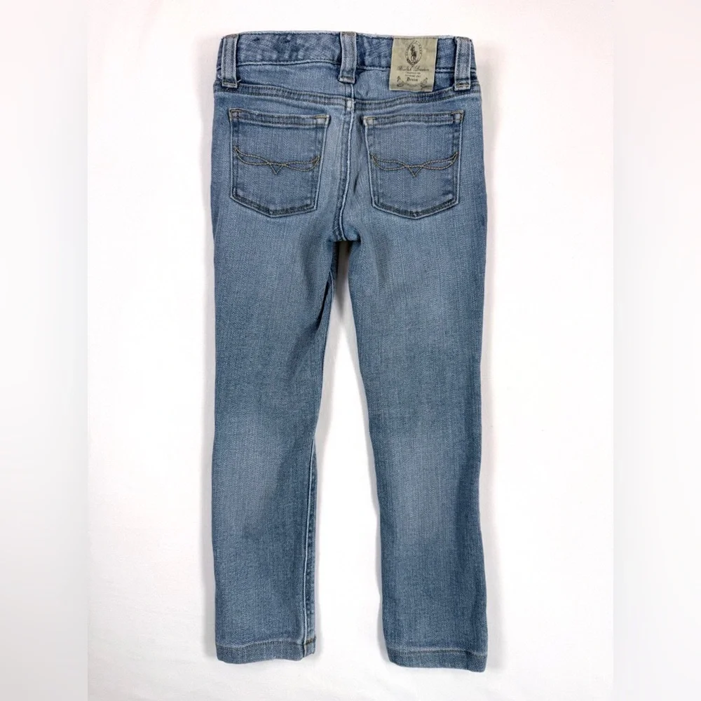 RALPH LAUREN Kids Bowery Skinny Jeans 4T Light Wash Denim Classic Preppy Vintage